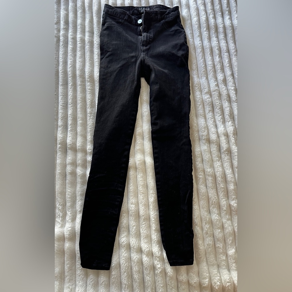 Black FitJeans Skinny High Waisted Jeans